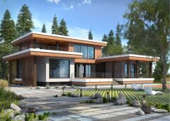 Дом из пеноблоков Х-329